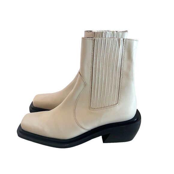 New Without Box Alohas Ranch Leather Boots in Cream size EU 36 US 6 - Picture 5 of 8